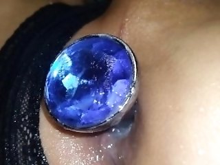 Anal Invasion Squirting With My Beaded Anal Plug