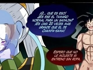 Vados Le Enseña El Nuevo Entrenamiento A Goku Y Acaba Montando Su Enorme Verga - Dbz Anime Porn