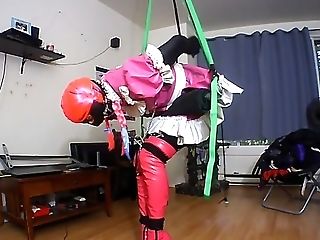 Sissys Self Strappado Torture Restrain Bondage